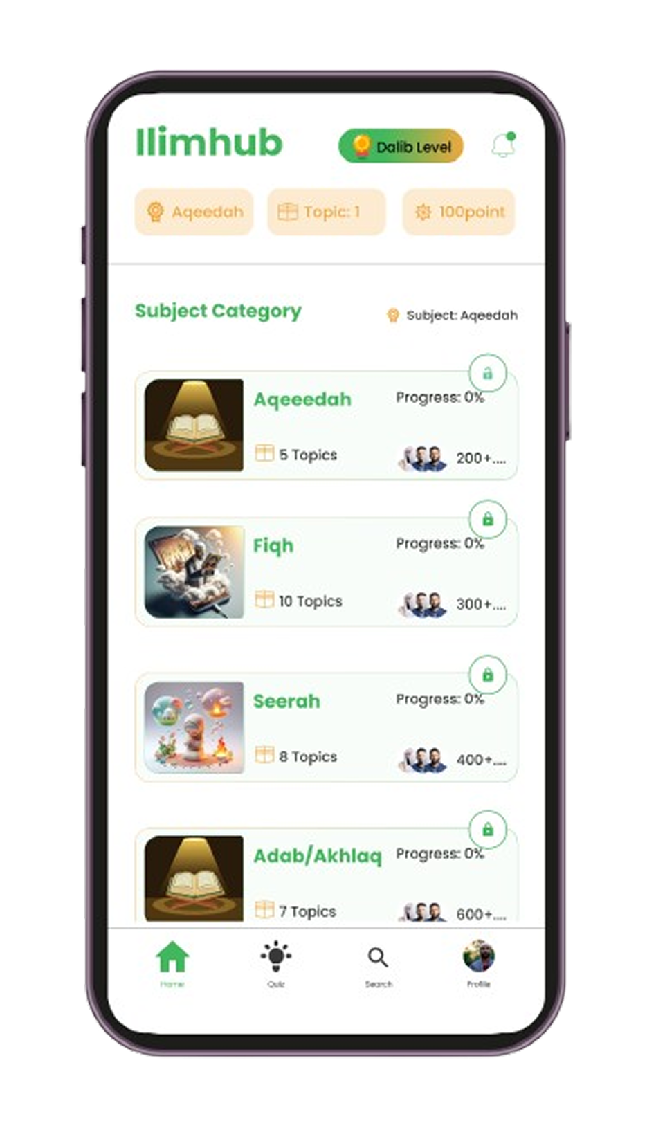 Ilimhub app mockup